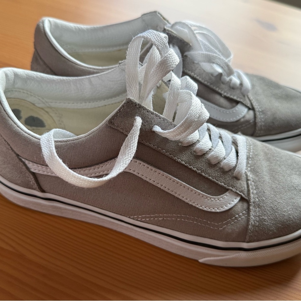 Vans White and Gray Sneakers